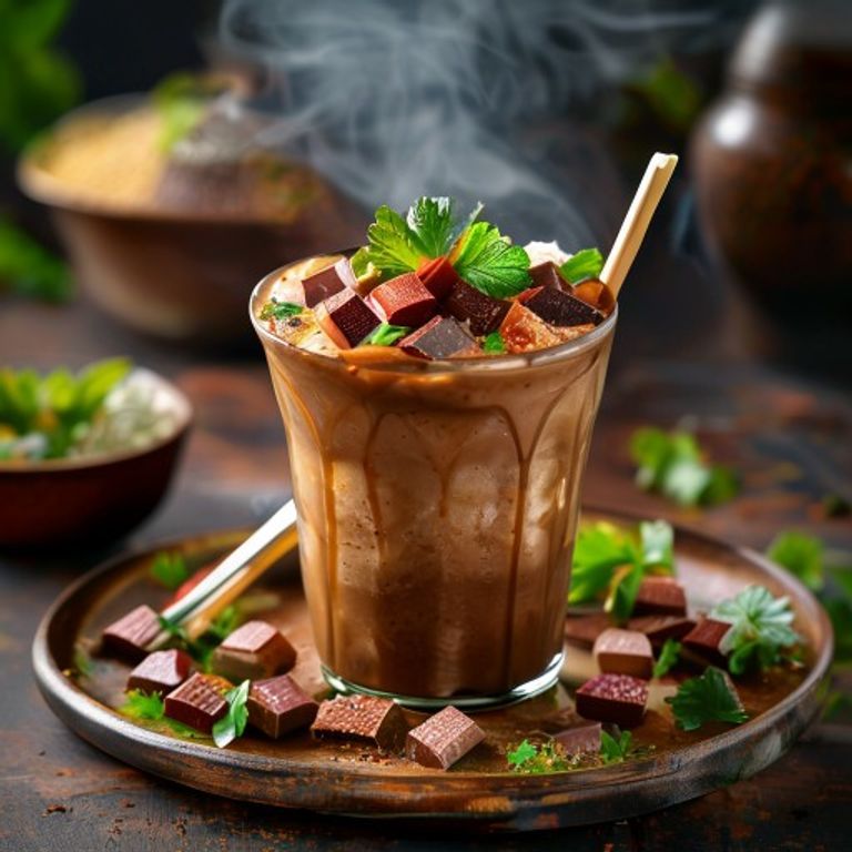 Fresh Kitkat Shake prepared with authentic ingredients, homemade Indian food, chocolate shake online delivery