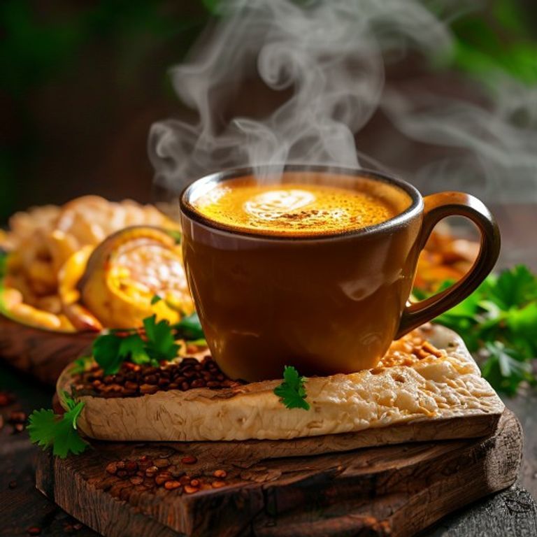 Fresh Hot Coffee prepared with authentic ingredients, homemade Indian food, hot coffee online delivery