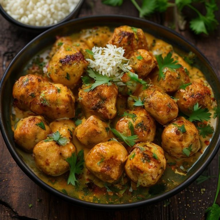 Fresh Malai Kofta prepared with authentic ingredients, homemade Indian food, Malai Kofta online delivery