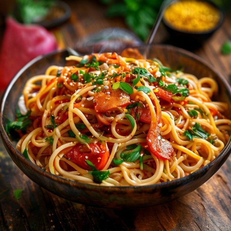 Fresh Noodles prepared with authentic ingredients