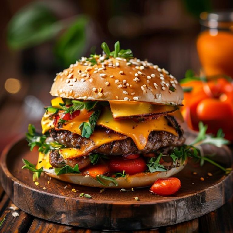 Fresh Paneer Cheese Burger prepared with authentic ingredients