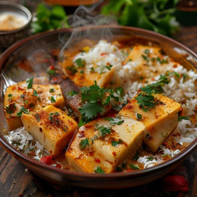 Fresh Paneer Do Pyaza prepared with authentic ingredients, homemade Indian food, Paneer Do Pyaza online delivery