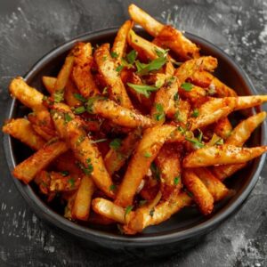 Fresh Peri Peri Fries prepared with authentic ingredients